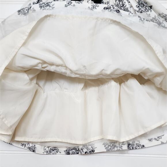 Janie and Jack Cream and Sugar Floral Toile Bow Dress - Picture 6 of 8